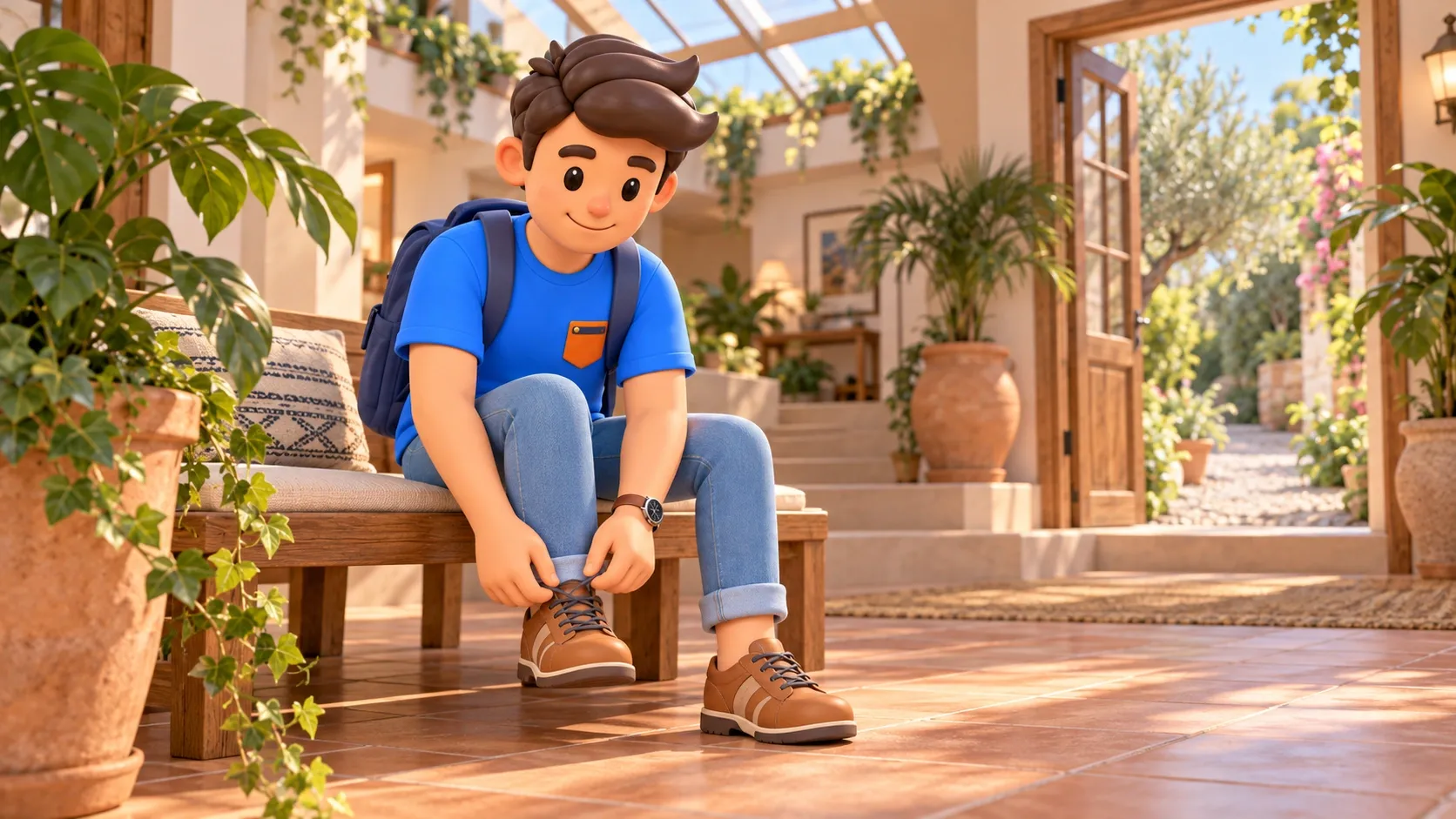 Illustration RoadMe du choix des chaussures de voyage