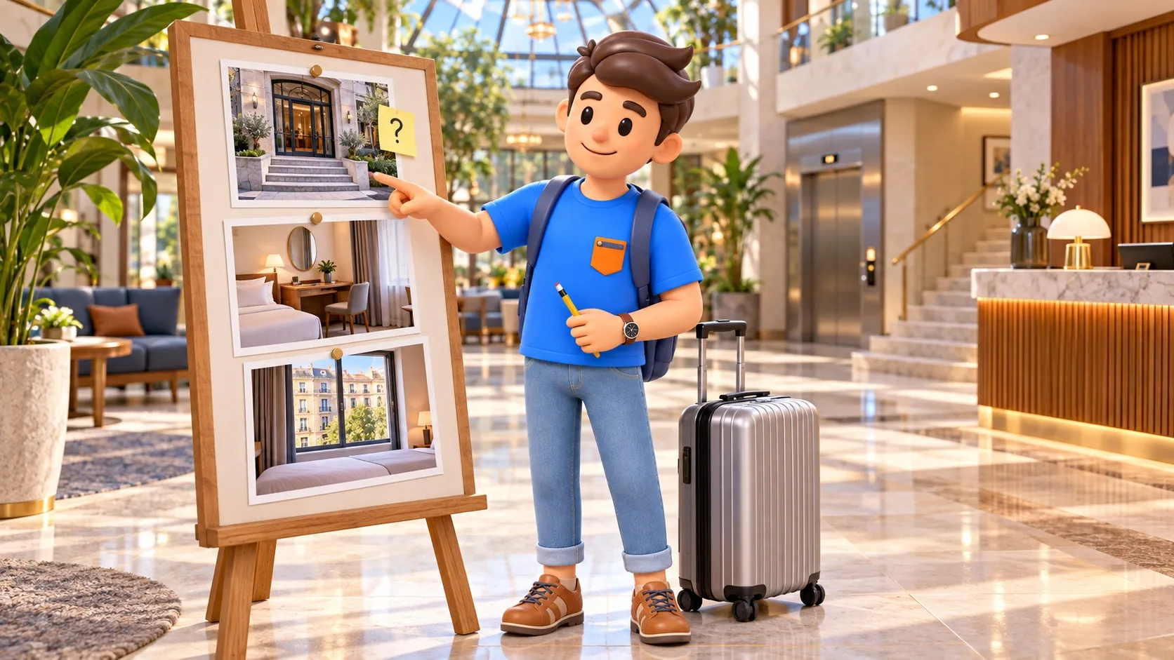 Illustration zur Auswertung von Hotelbewertungen nach den eigenen Reiseanforderungen