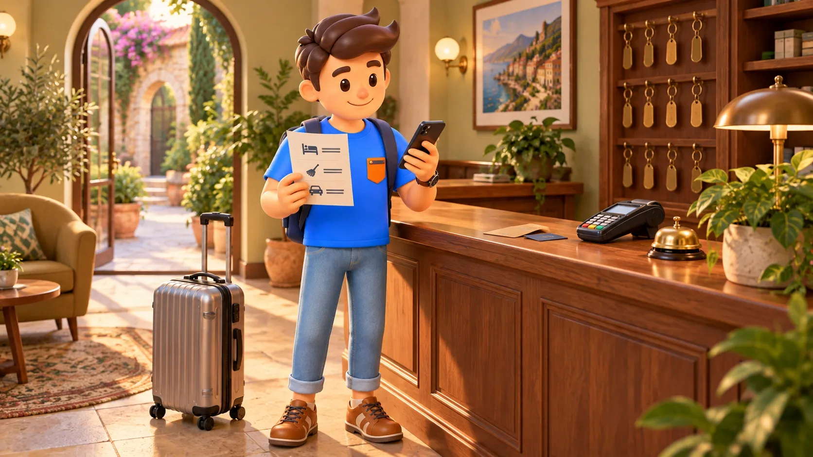 Ilustración de RoadMe sobre el cálculo de un presupuesto de viaje