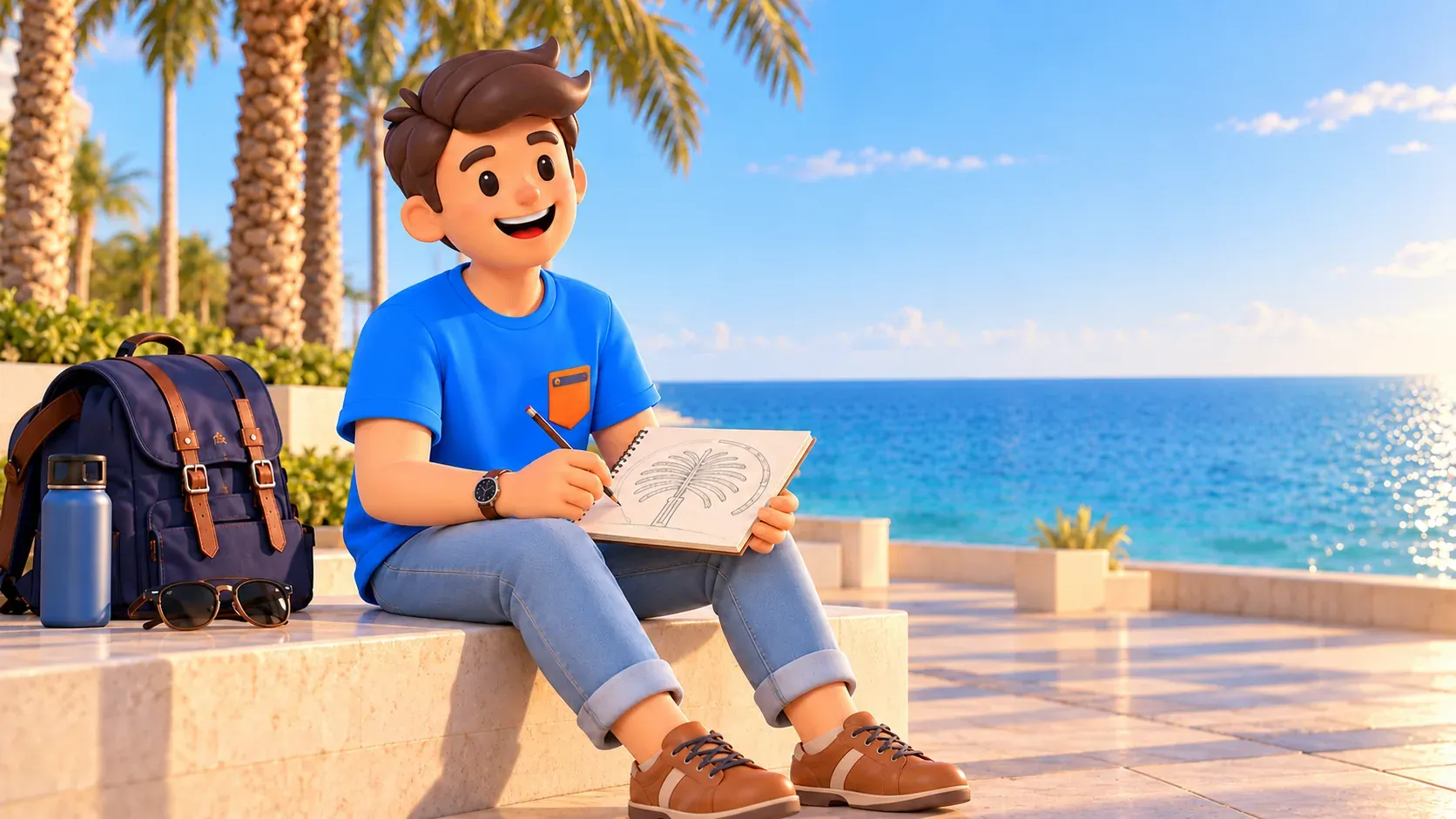 Traveler planning a coastal day with one viewpoint stop
