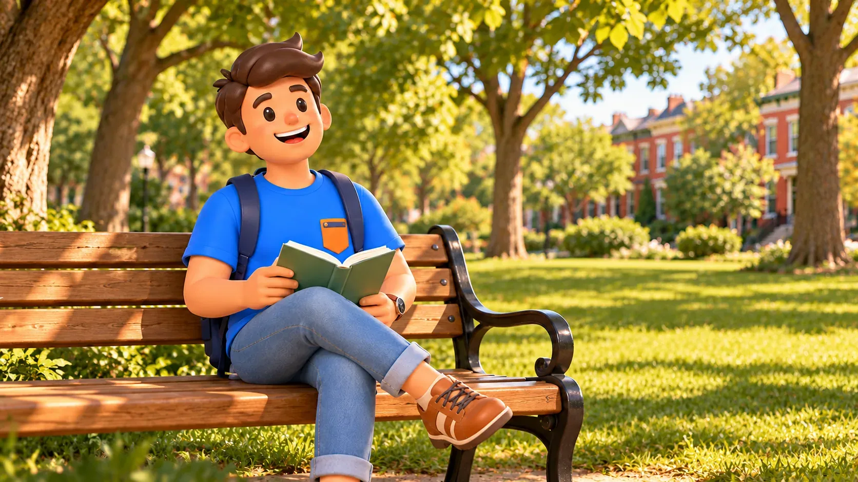Illustration: Eine Lesepause im Lincoln Park