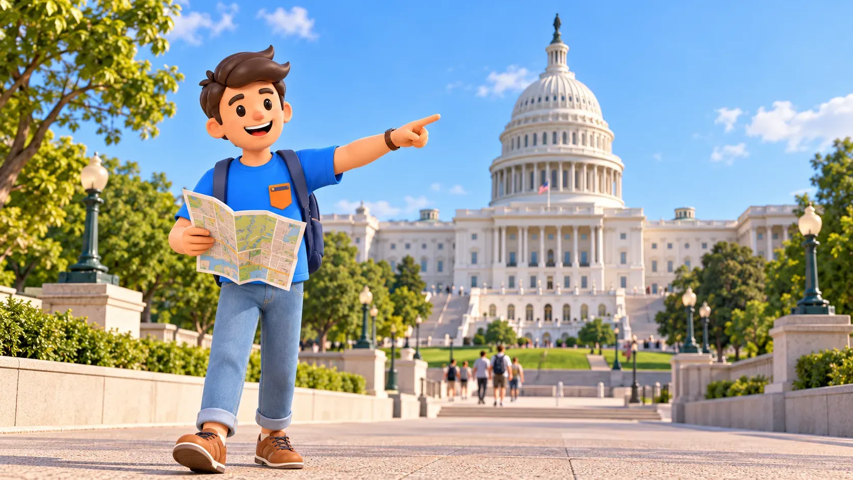 Illustration: One chosen visit on Capitol Hill