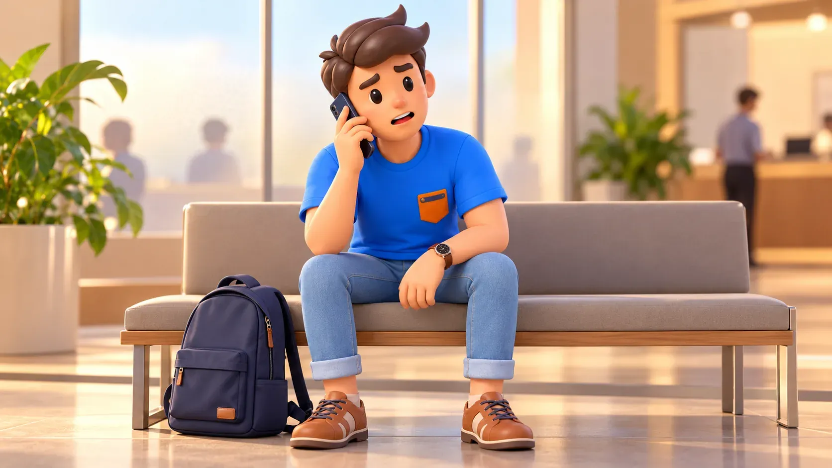 Viajero llama a un contacto verificado