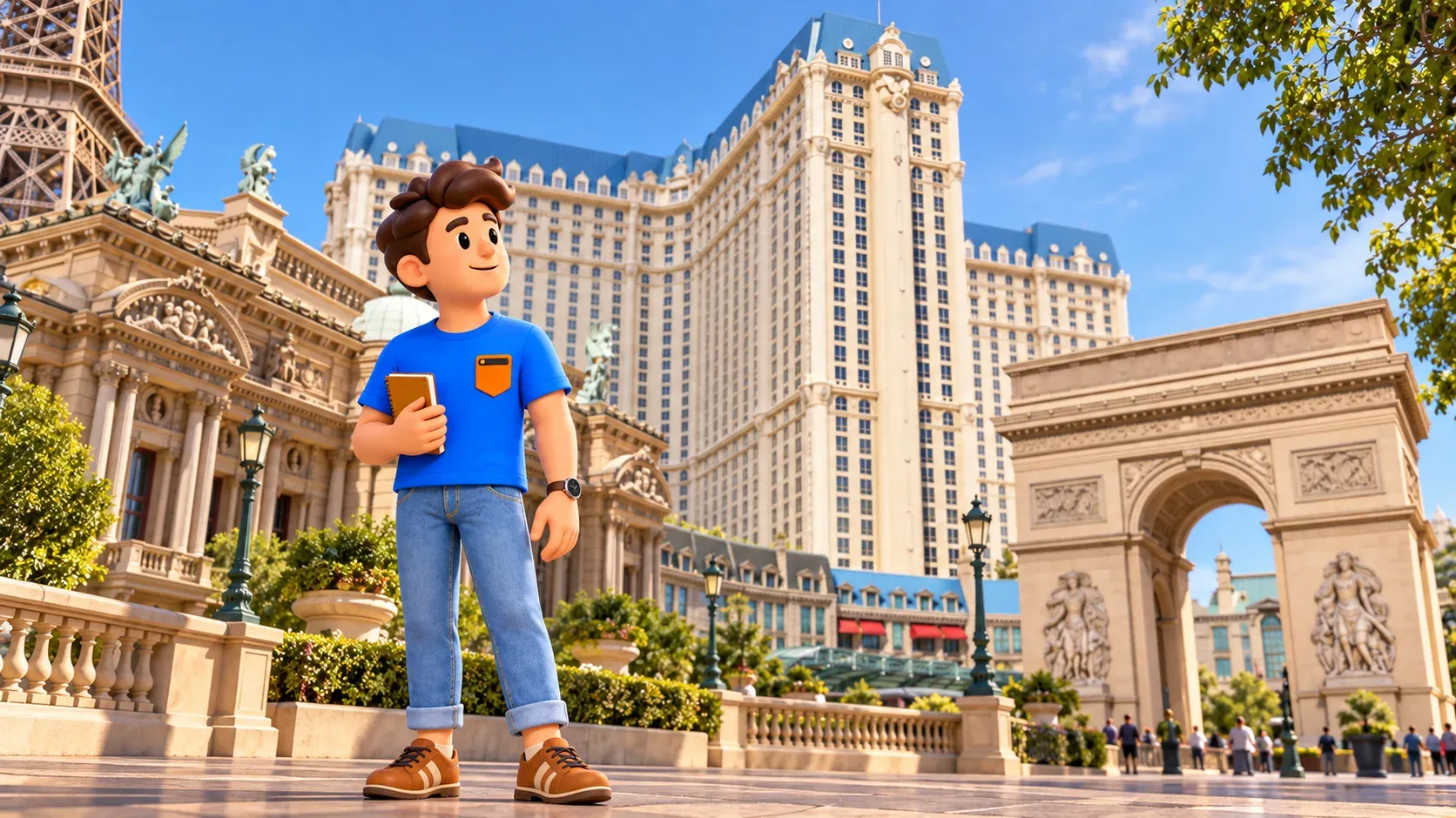 Artistic interpretation of Paris Las Vegas