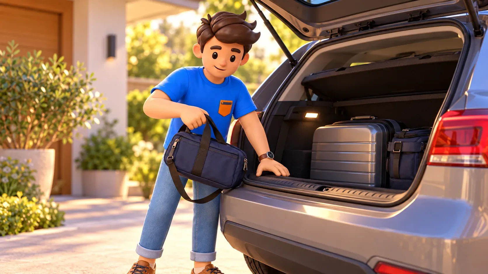Preparing a separate bag with essentials for the crossing