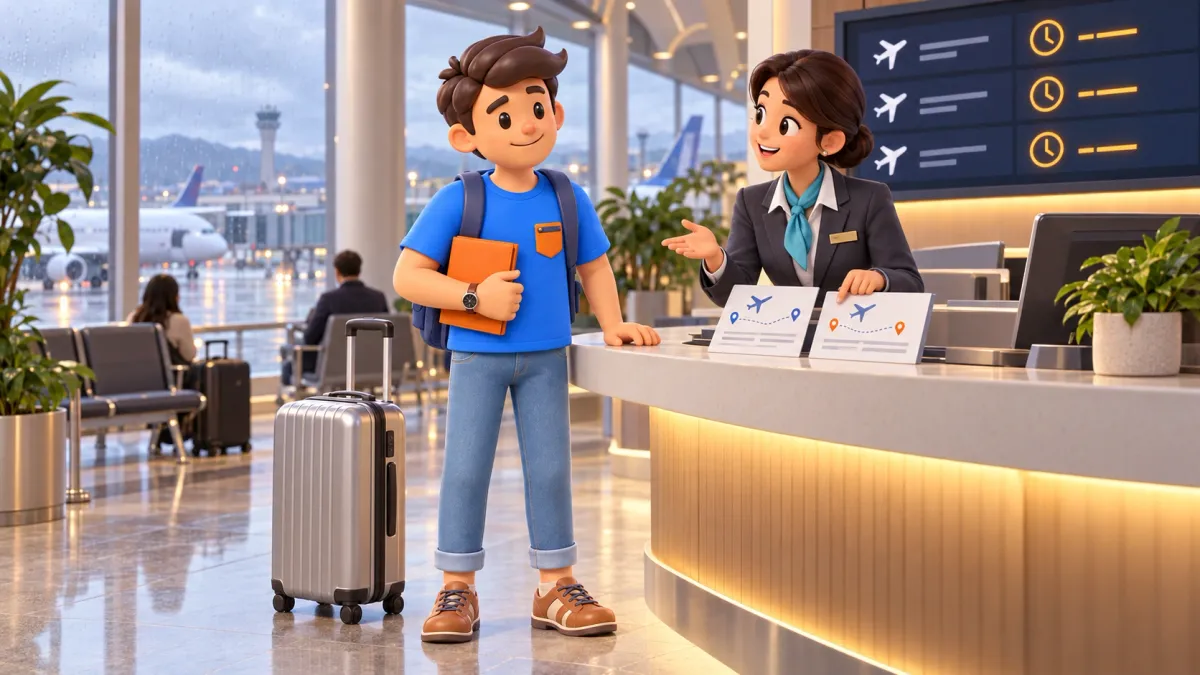 El personaje de RoadMe prepara un viaje