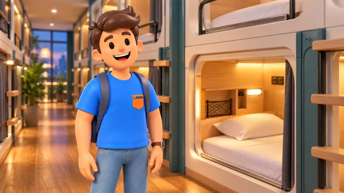 Le personnage de RoadMe prépare son voyage