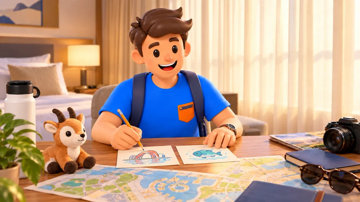 El personaje organiza dos días familiares en Yas con tarjetas ilustradas