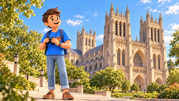 Illustration : Observer les détails de la cathédrale